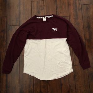 Pink Nation Oversized Varsity Top